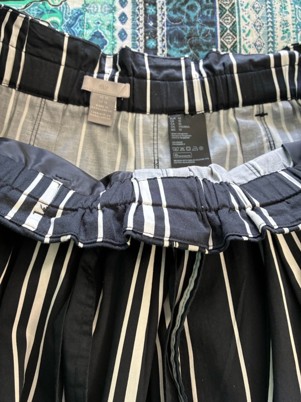 H&M Black&White Striped Skirts - Picture 10 of 12